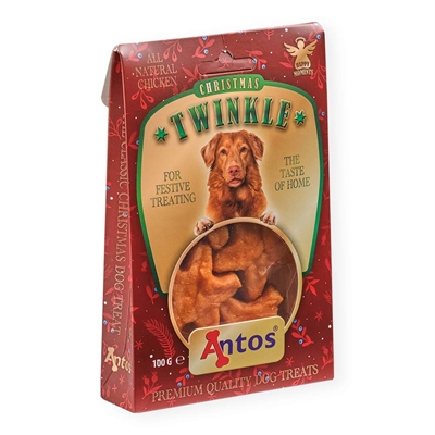 Antos Christmas Twinkle Julekager til Hunden 100g